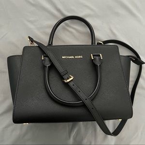 Michael Kors Selma Saffiano Satchel Tote Crossbody